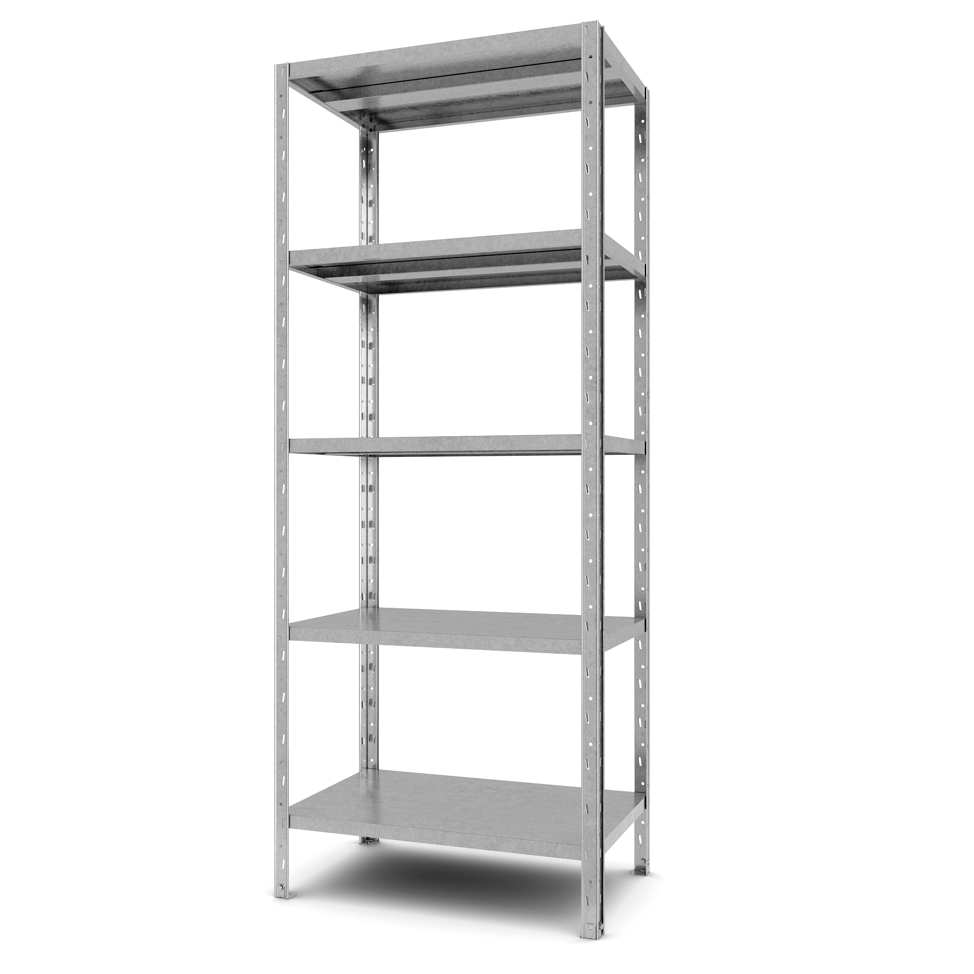 Стелаж поличковий металевий FORSTOR Start 2000х750х500 мм 5 полиць оцинкований